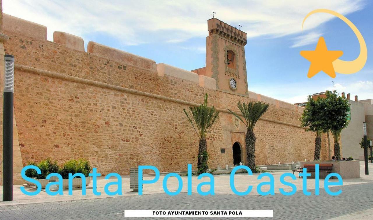 Playa 500M Y Centro Pueblo 600M, Piscina, 4 Clim, 2 Parkings Appartement Santa Pola Buitenkant foto